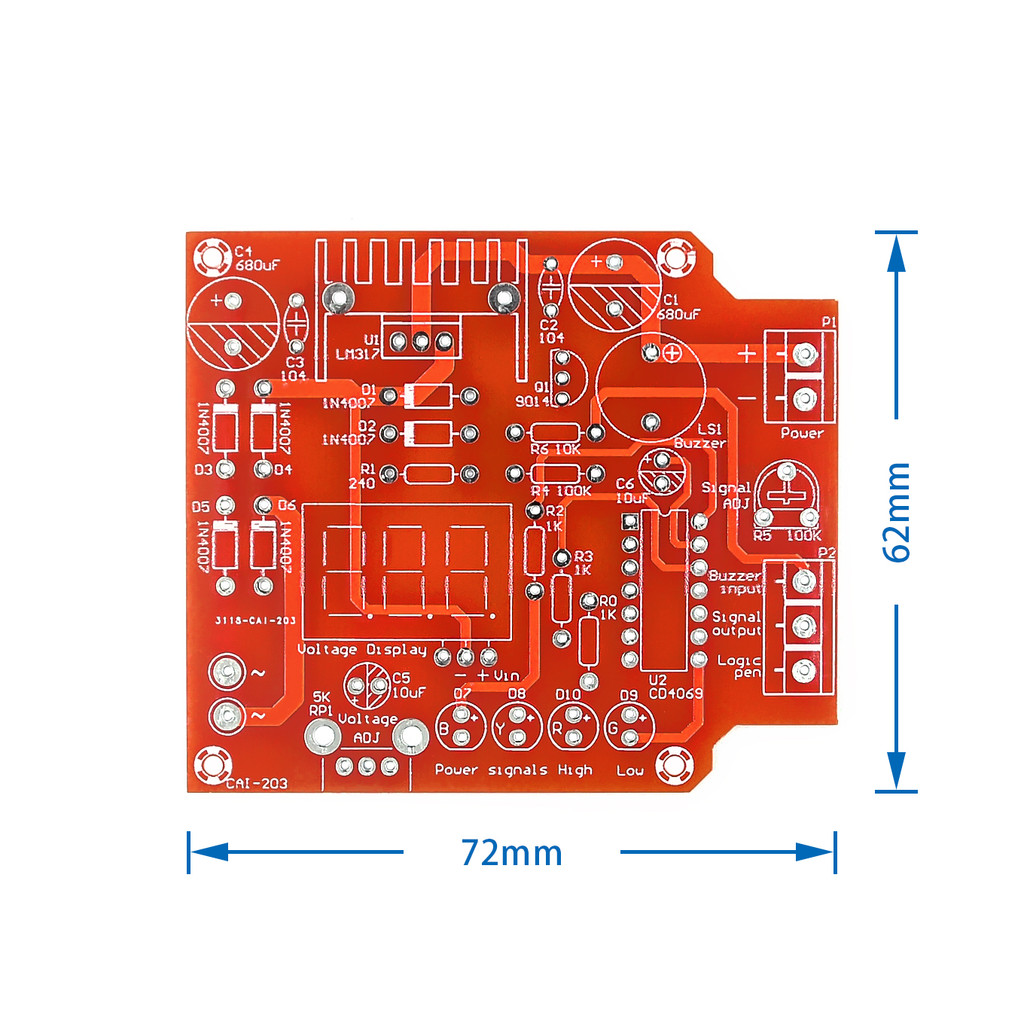Electronic diy parts lm317 adjustable voltage regulator board kit power supply kit transformer