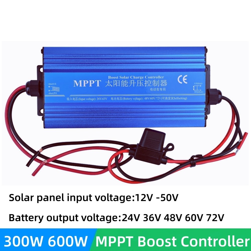 MPPT Boost Solar Charge Controller 600W Solar Panel Regulator Step-up