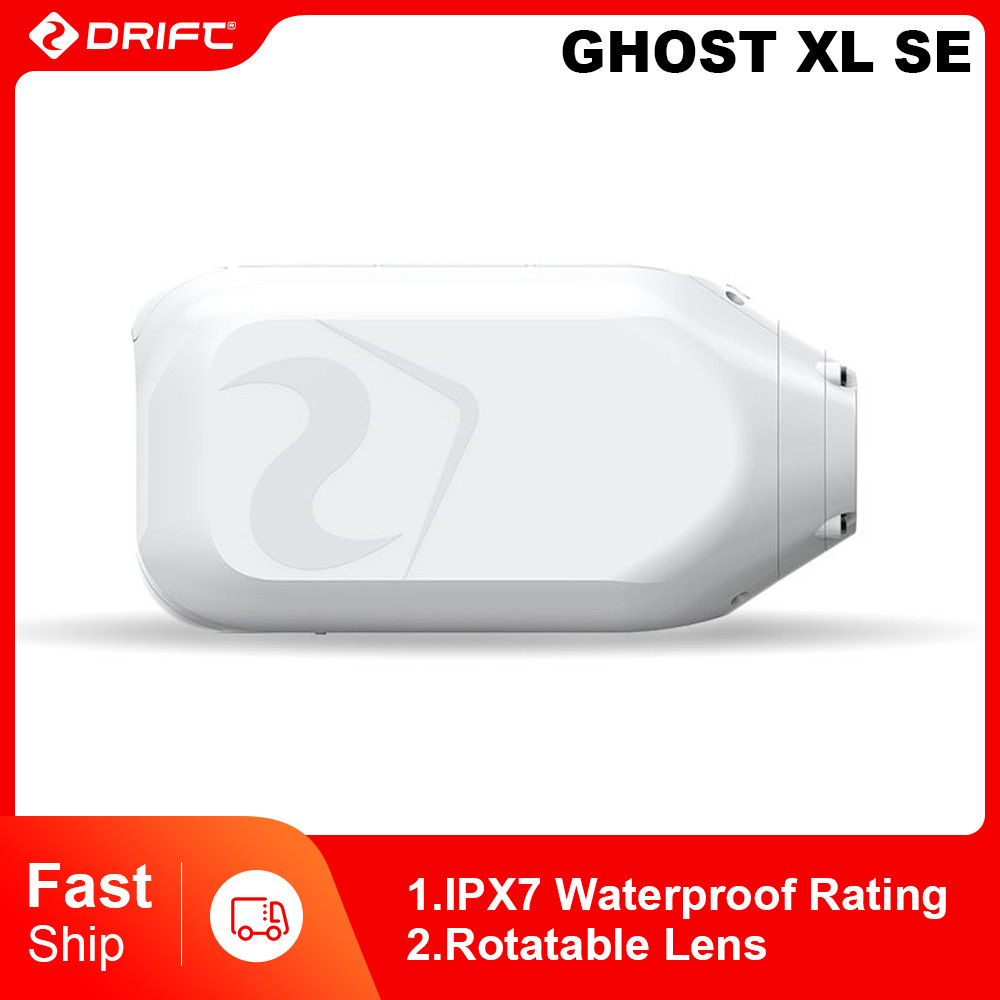Drift Ghost XL Action Camera 9 Hour Battery Life Waterproof Cam 140 Degree Wide Angle Support Extern