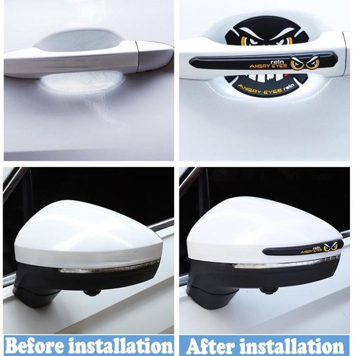 fgq6- Otto2Pcs Strip Anti-Tabrakan Pintu Mobil Anti-Tabrakan Pelindung Pegangan Pintu