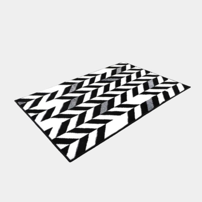 53lg- Maroc Karpet Lantai 100X150 Bw02 Monokrom