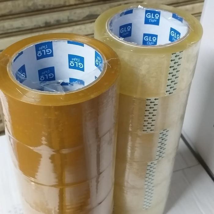 Lakban bening-coklat Tri Tape 90 yard