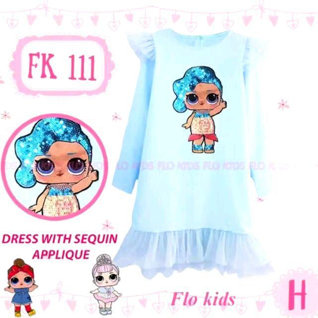 Dress anak sequin Fk 111 H