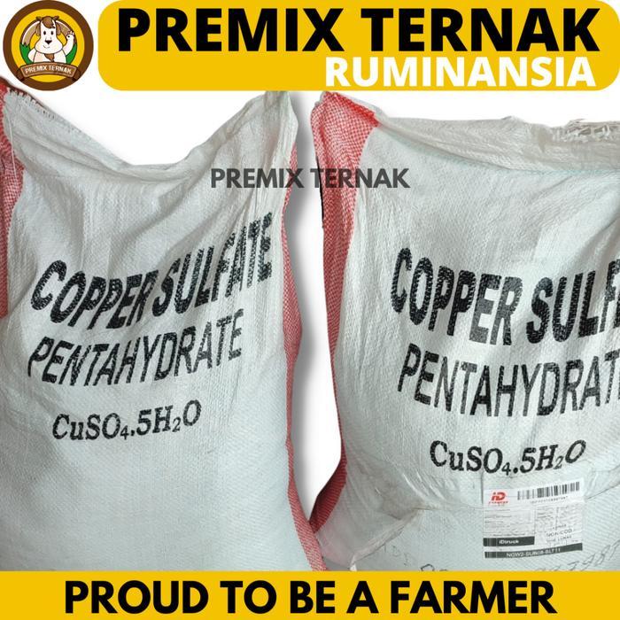 TERLARIS TERUSI 25 KG (1 SAK) - Copper sulphate - CuSO4 - Tembaga sulfate - Copper Sulfate - Trusi