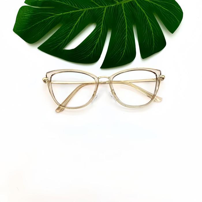 Kacamata Cat Eye Minus 0.25 S/D 6.00 Frame 95920 Minus Photocromic Korea Style Viral Termurah (Free