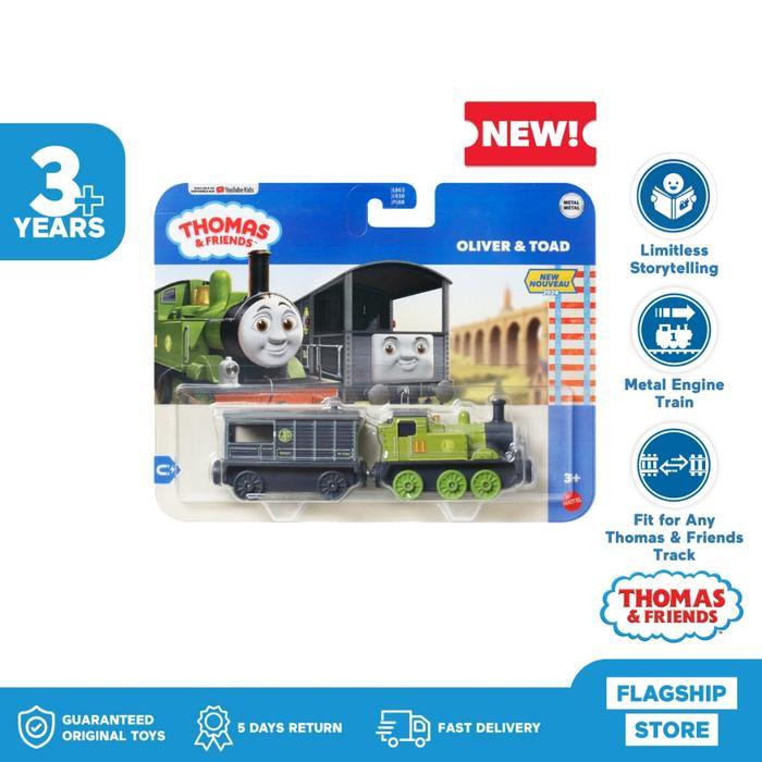 Ada Stok Thomas & Friends NEW Push-Along Deluxe (Oliver and Toad) - Mainan Kereta Anak