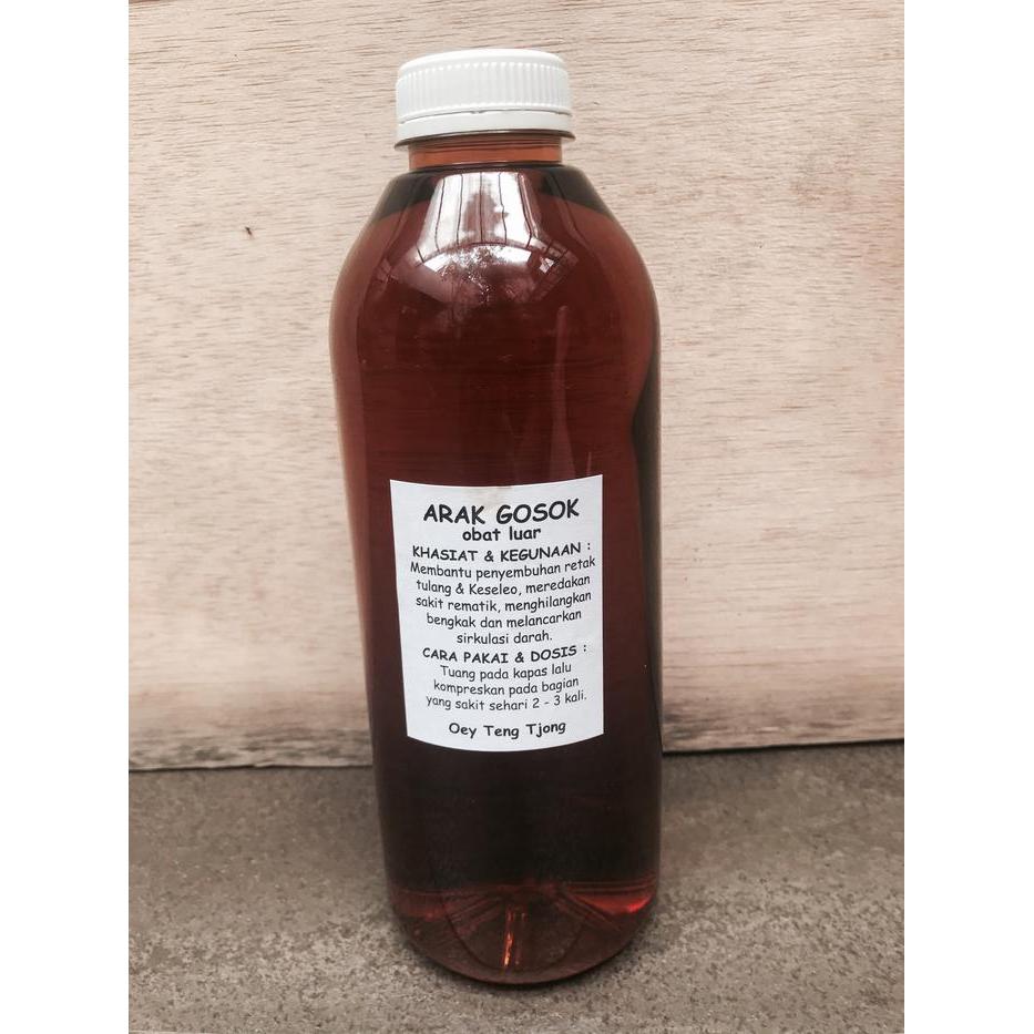 Arak Gosok Oey Teng Tjong 1 Liter Botol Plastik #Gratisongkir
