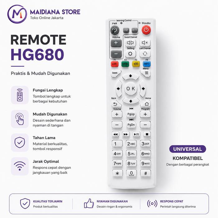 NEW Remot HG680p / Remote Set Top Box HG680 Universal