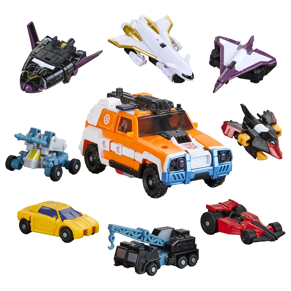 Original NEW Hasbro Transformers Age of the Primes Powerlinx Red Alert and 8 Mini-Con Pack Figure