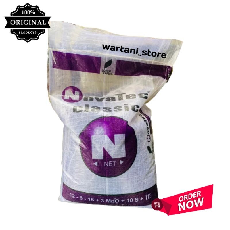 Pupuk NPK NOVATEC Classic repack 1 kg. Pupuk slow release NPK Jerman