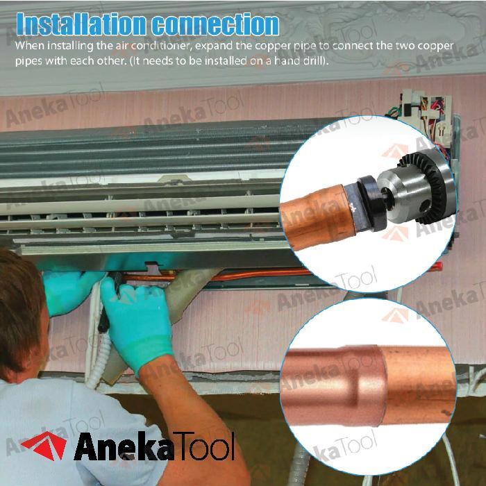 NEW Alat Perbesar Pipa Tube Expander Pipe Expander Kuningan Tembaga 6 Pcs
