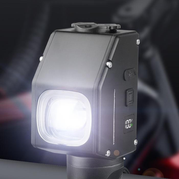 4000Mm Menggantung Lampu Depan Sepeda Kapasitas Besar Portabel Mudah Dibongkar Lampu Sepeda Gunung