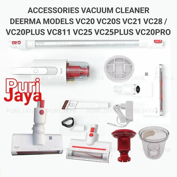 New Deerma Vc20 Plus Vc21 Vc20S Head Brush Nozzle Dust Box Adapter Charger