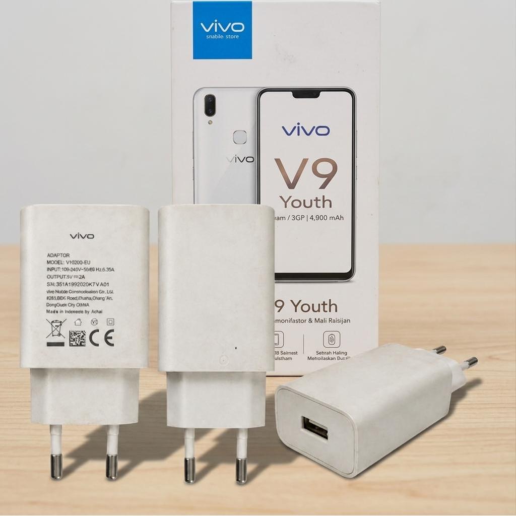 Batok Charger Vivo V1020D-EU Original Bekas 5V 2A Cocok Vivo V9 Youth