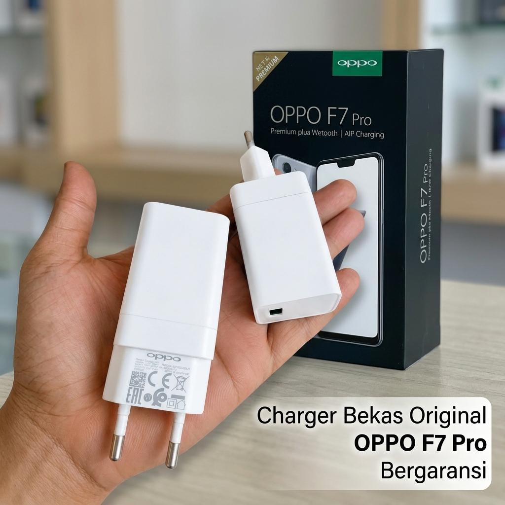 Batok Cas OPPO AK779GB Original Second Fast Charging VOOC 20W 5V 4A Untuk OPPO F7 Pro Charger HP Ori