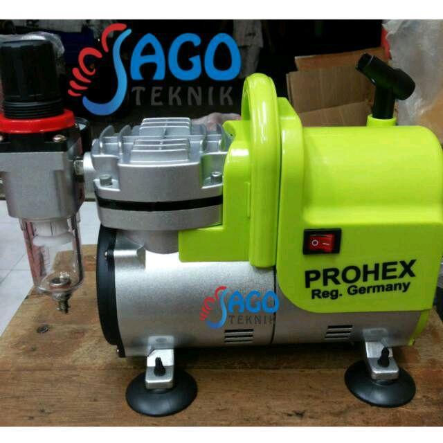 Denji Melody - Prohex Kompresor Mini Air Brush Prohex 1/6 Hp 100 Watt 1450 Rpm 20-23 Liter Per Menit