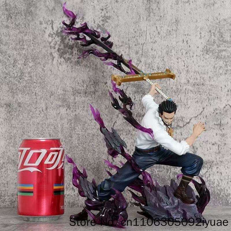 35cm 13.7 Inch Anime Mihawk Action Figures Pvc Statue Desktop Ornamen Collection Statue Model
