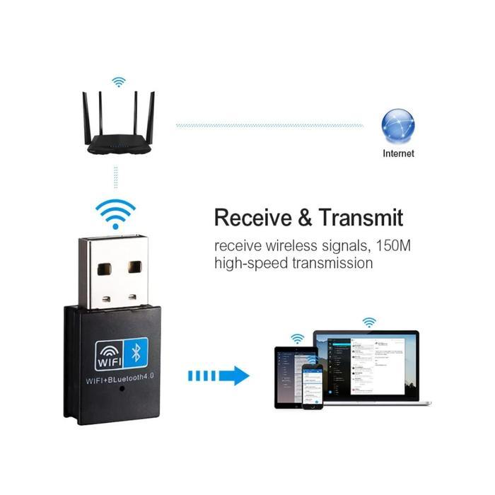 Promo Wireless Usb Adapter Dongle Wifi Dual Band / Usb Wifi + Bluetooth 4.0 /Usb Wifi Wireless