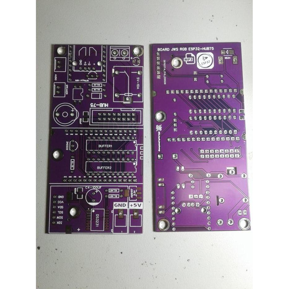 pcb jws esp 32 hub 75 panel p5 rgb