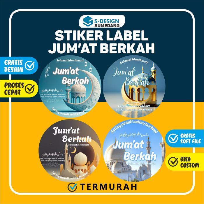 READY STIKER LABEL JUMAT BERKAH SDESAIN CABANG SUMEDANG / STIKER LABEL / STIKER JUMAT BERKAH /