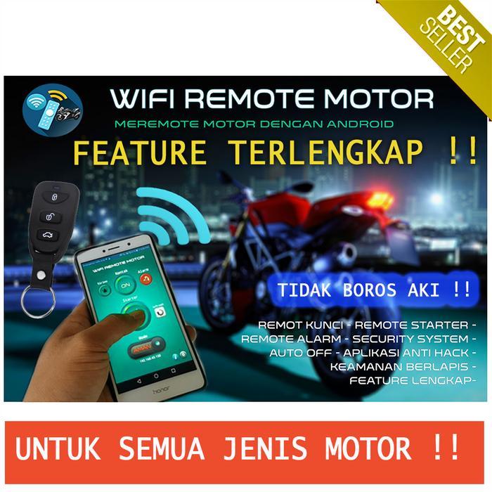 Diskon Wifi Remote Motor Android Alarm (Keyless Motor Android) Feature Terlengkap  Kunci Car
