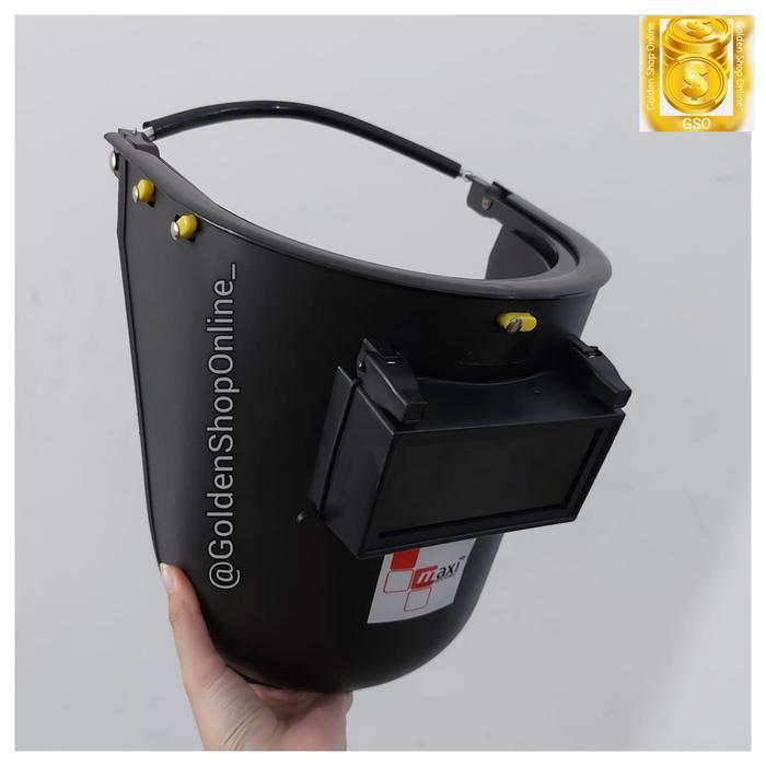 Maxi Kedok Las Model Topi Untuk Helm Proyek