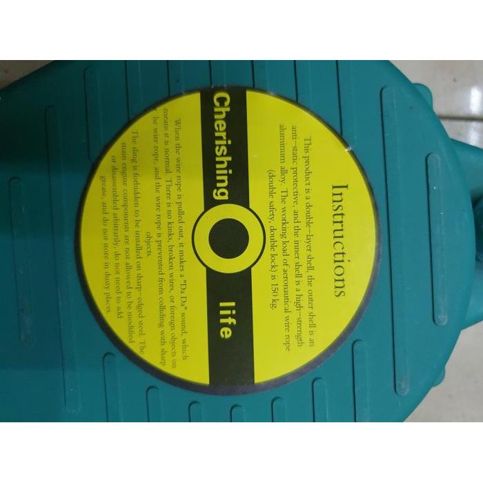 READY Fall Arrester 10 Meter Safety Lifeline Tali Pengaman Safety
