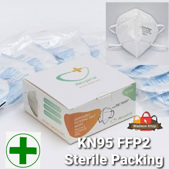 Masker Medis KN95 FFP2 Rexpiria Masker Individual Paket Steril Murah