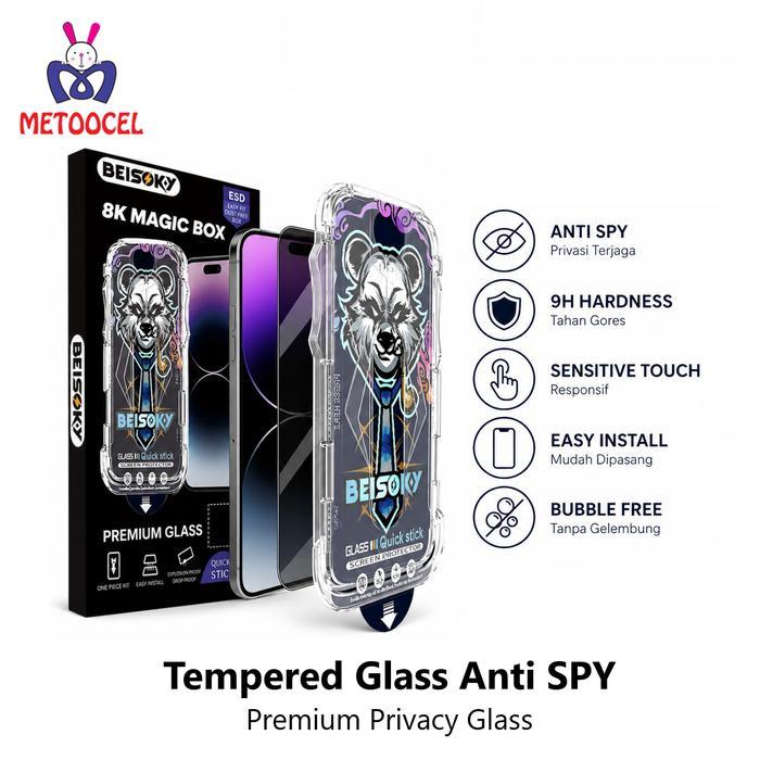 Tempered Glass Luxe Beisoky Privacy Suitable For Iphone X Xr XSmax 12 13 14 15 Pro Max Plus Magic
