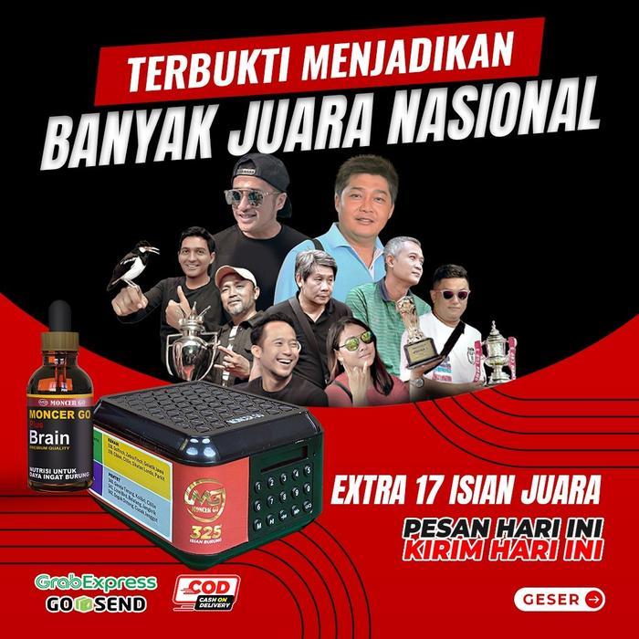 READY MONCER GO SPEAKER MASTERAN SUARA BURUNG KICAU 76 burung profesional