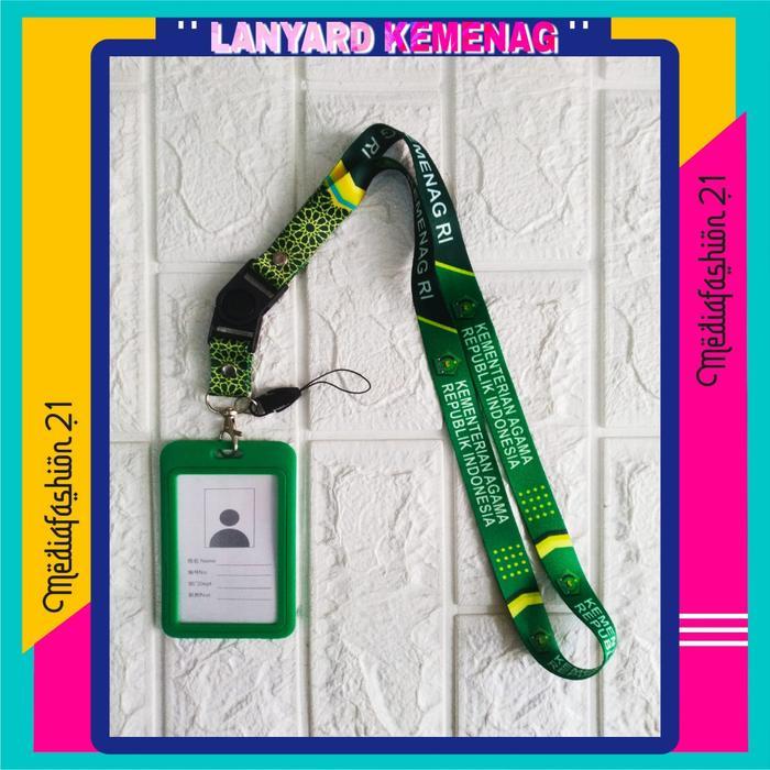 Lanyard Tali Gantungan Id Card Kemenag (Kementerian Agama Ri) Free Strap Gantungan Hp/Flashdisk