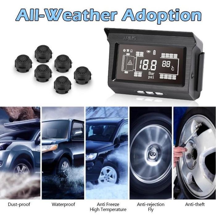 Zenystoree1- Tire Pressure Monitoring System (Tpms) Truk Dan Bus H2-6 Untuk Truk Dan Bus Memiliki 6