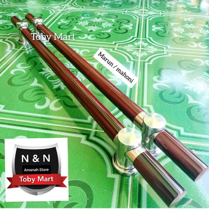 Terlaris Handle pintu rumah 60cm Hitam Full - Tarikan pintu rumah panjang - Handle pintu rumah Hitam