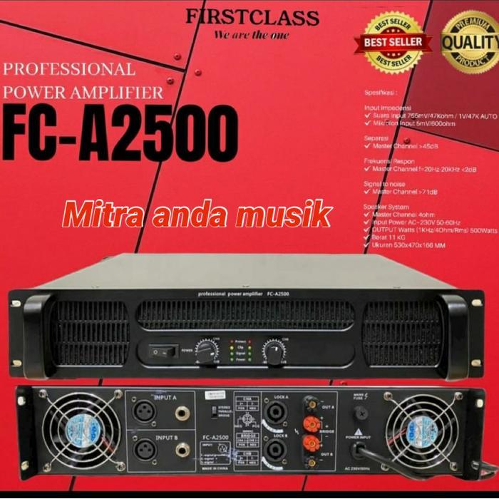 power amplifier profesional firstclass fca2500