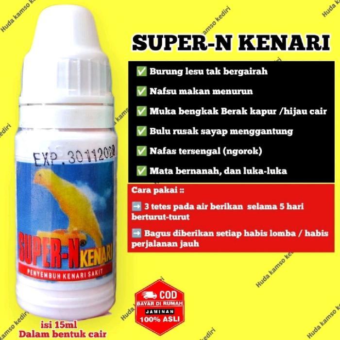 SUPER N KENARI SUPER-N SUPERN KENARI ORINAL Obat Burung Kenari Sakit Super-N Kenari