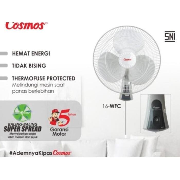 Kipas Angin Dinding Cosmos 16WFC - Wall Fan Cosmos 16 WFC
