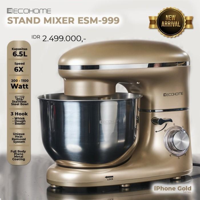 Ecohome Standing Mixer - Stand Mixer Ecohome ESM-999 Garansi Resmi - Silver