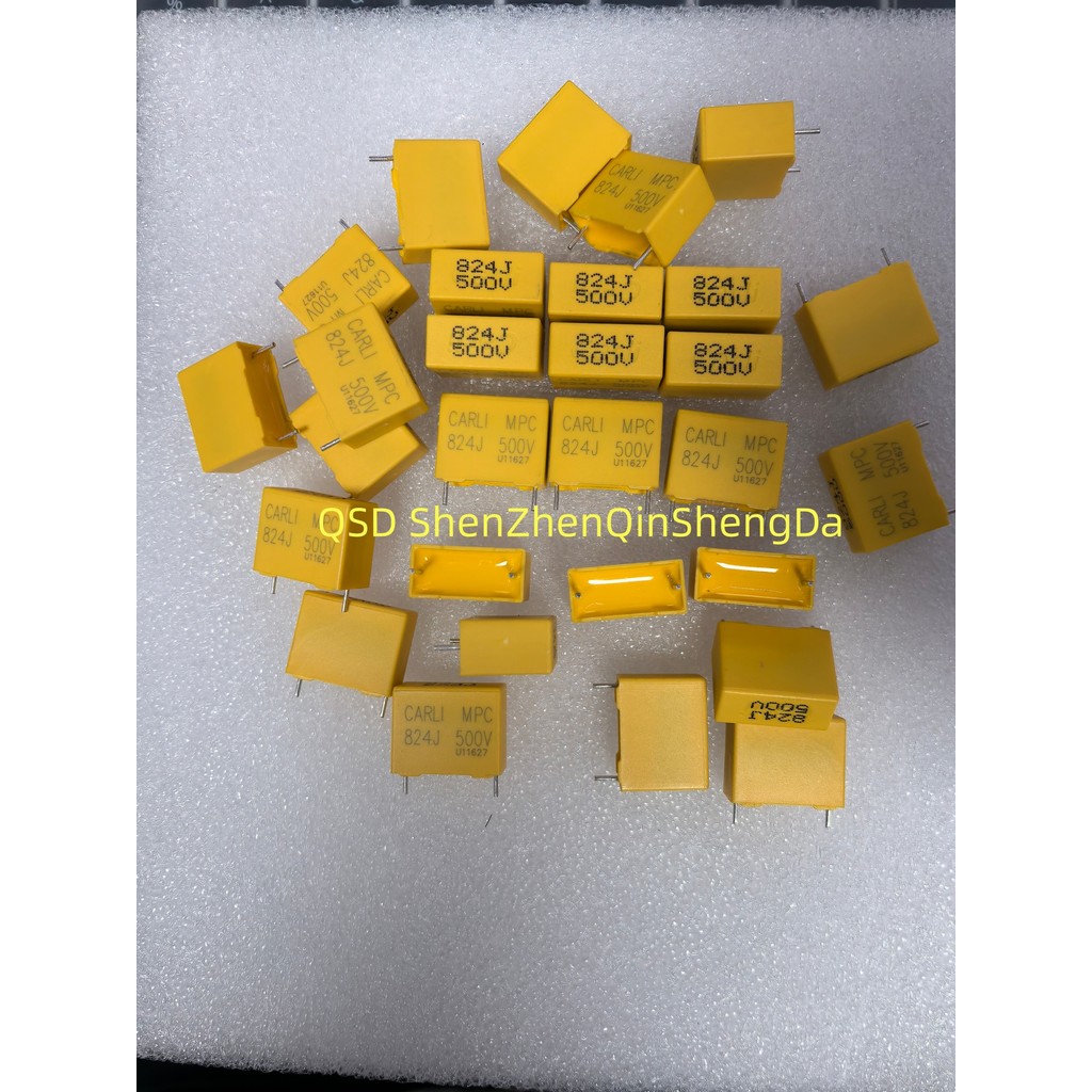 10pcslot 824J 500V 0.82UF 820NF 500VDC P15MM
