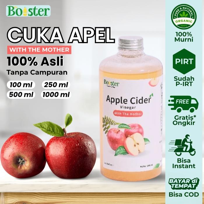 

Cuka Apel 500ml Apple Cider Vinegar With The Mother / Cuka Apel Murn ukuran 500ml