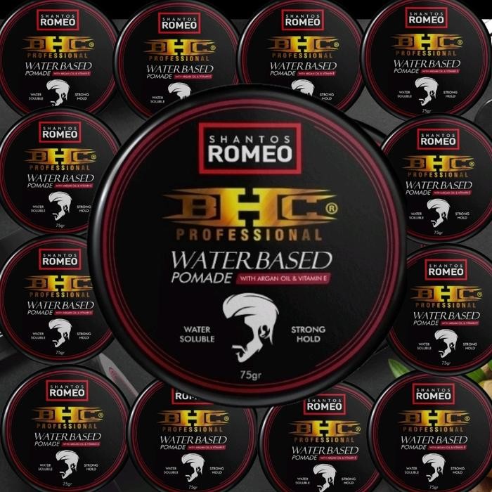 GROSIR BHC Pomade Waterbased 12 Pcs Merah