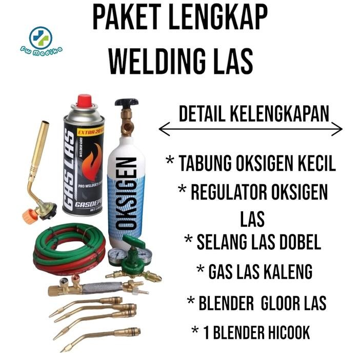 PAKET LAS TABUNG OKSIGEN 0,25M3