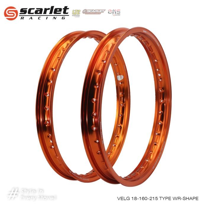 SCARLET RACING Velg Motor Pelek Rim Alloy Ring 18 160 215