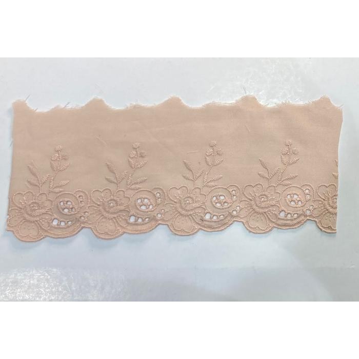 Terlaris Renda Katun Coksu/Milo lebar 9cm/Kain Renda Bordir Katun - (TC 13262) SALE