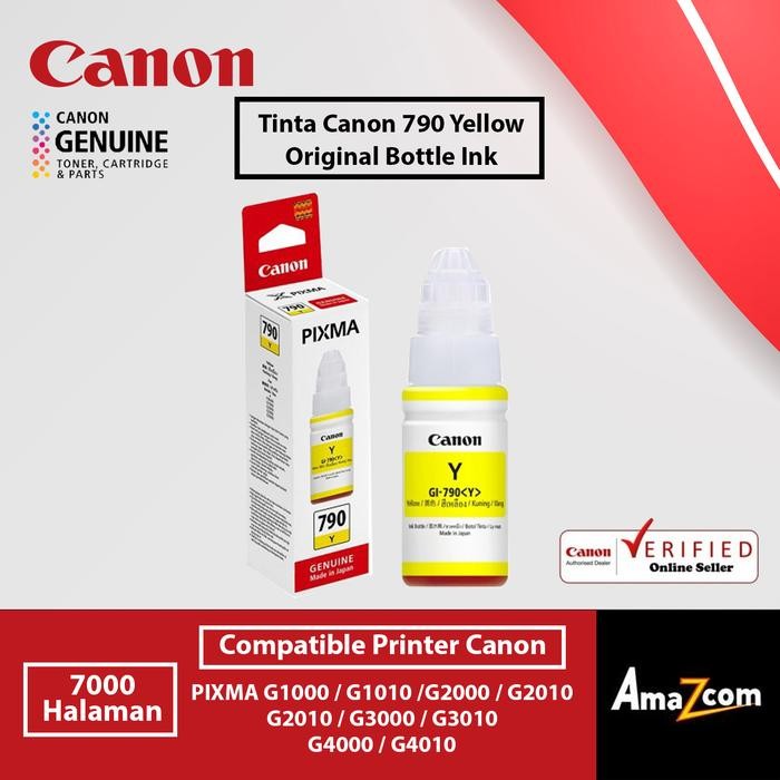 Sale Tinta Canon 790 Yellow Original Datascript Ink Bottle Tinta Printer Canon G1000 G1010 G2000