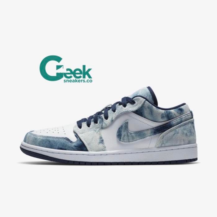 Sepatu Aj 1 Low Washed Denim