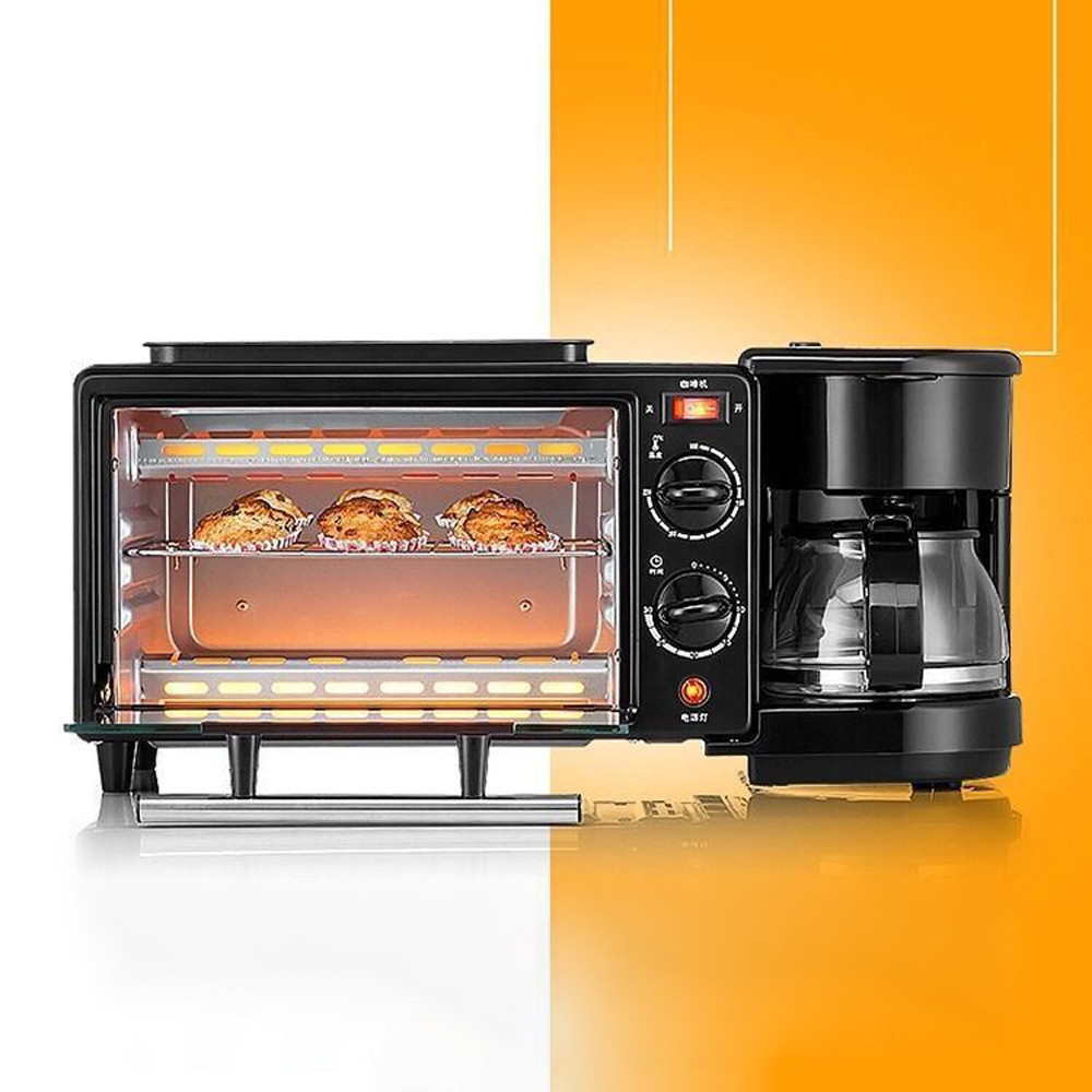 Household Three in One Breakfast Machine Bread Toaster Oven Breakfast Machine Full Automatic Coffee