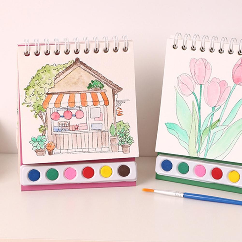 Creative Watercolor Painting Book Children's DIY Gouache Book Graffiti Professional Watercolor Book