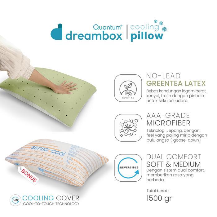 ..- Quantum Dreambox Cooling Pillow / Bantal Dingin / Dual Comfort