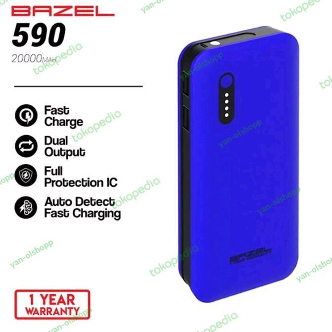 Powerbank BAZEL 590 20000mah original bergaransi resmi