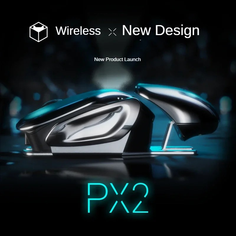 2024 New PX2 2.4G Rechargeable Mute 1600DPI Computer Mouse 6 Buttons Waterproof Silent Click Metal W